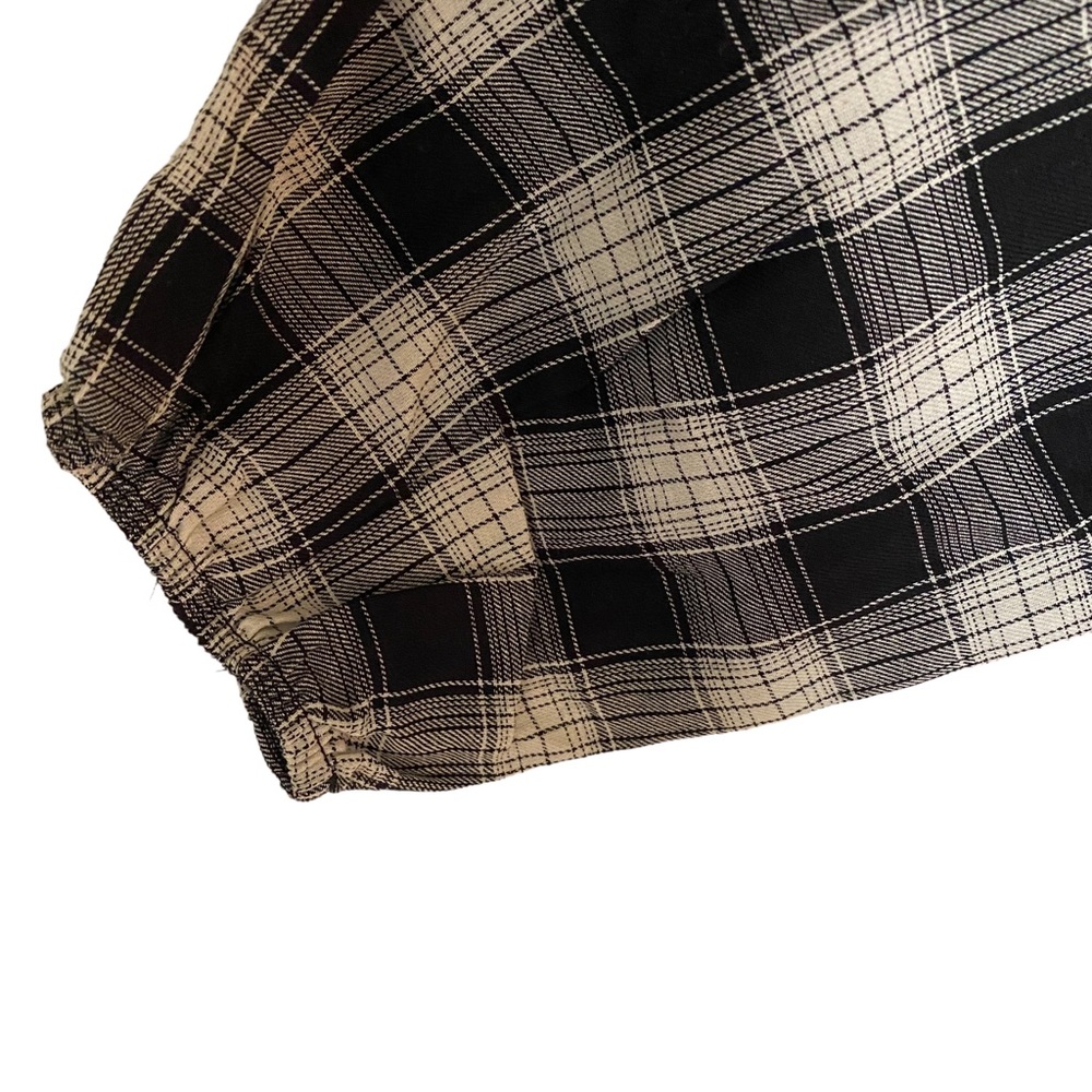 Knox Rose NEW size 1X plaid long sleeve baby doll dress - Picture 4 of 5